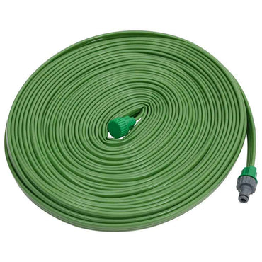 vidaXL Mangueira aspersora 3 tubos 7,5 m PVC verde