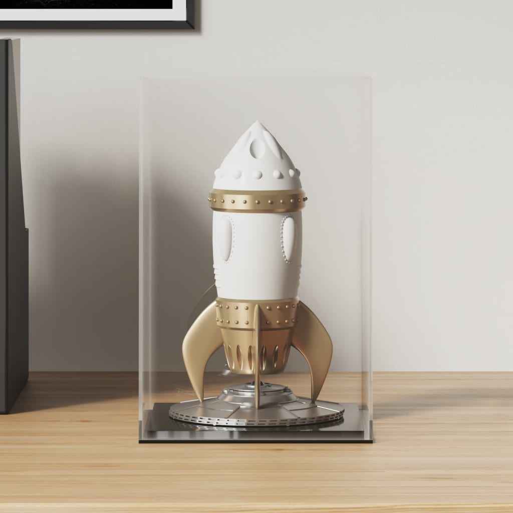 vidaXL Caixa de exposição 14x14x22 cm acrílico transparente