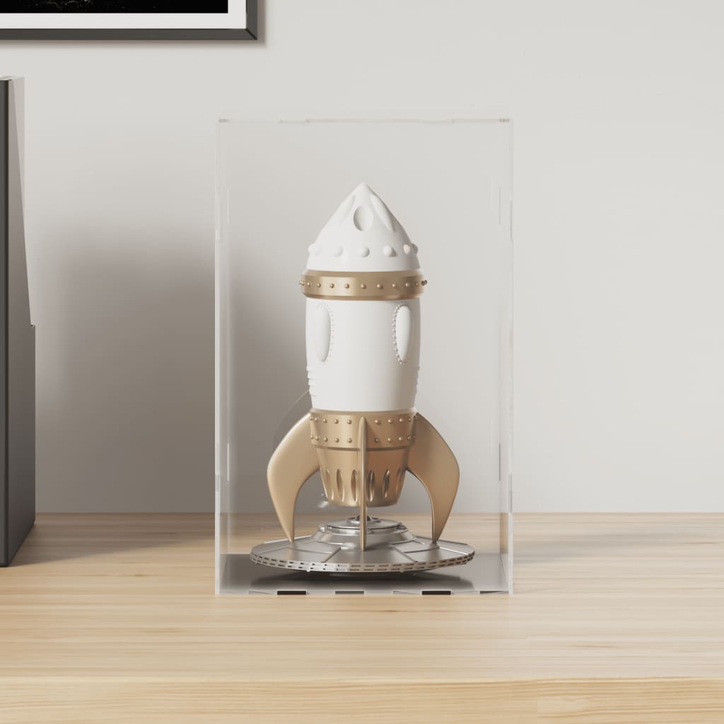 vidaXL Caixa expositora transparente 14x14x22 cm acrílico