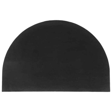 vidaXL Tapete de porta semicircular 60x90 cm fibra coco tufada natural