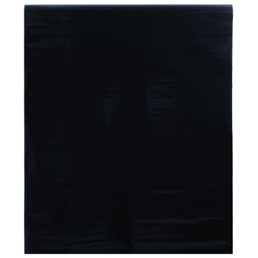 vidaXL Película para janela estática 45x500 cm PVC preto fosco