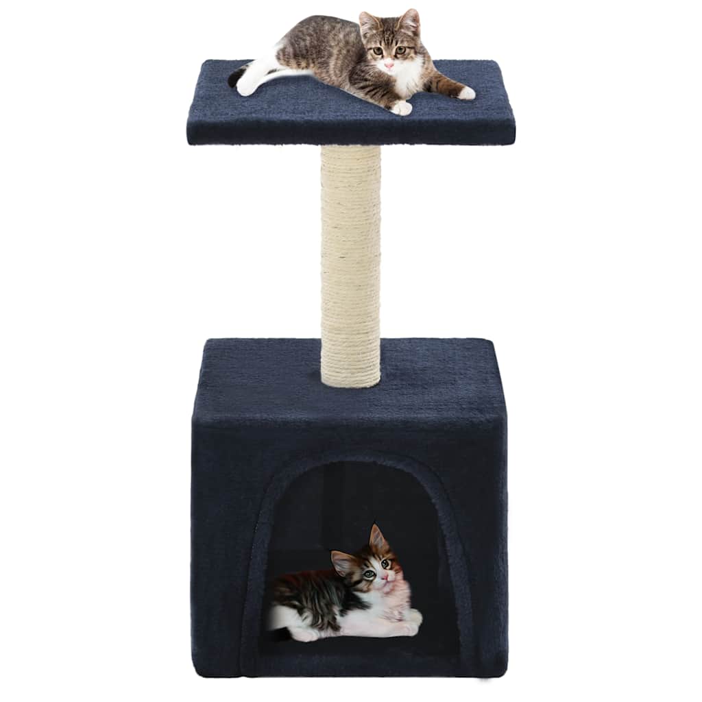 vidaXL Árvore para gatos c/ postes arranhadores sisal 55 cm cinzento