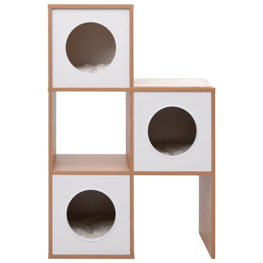 vidaXL Casa para gatos com tapete arranhador sisal 100 cm