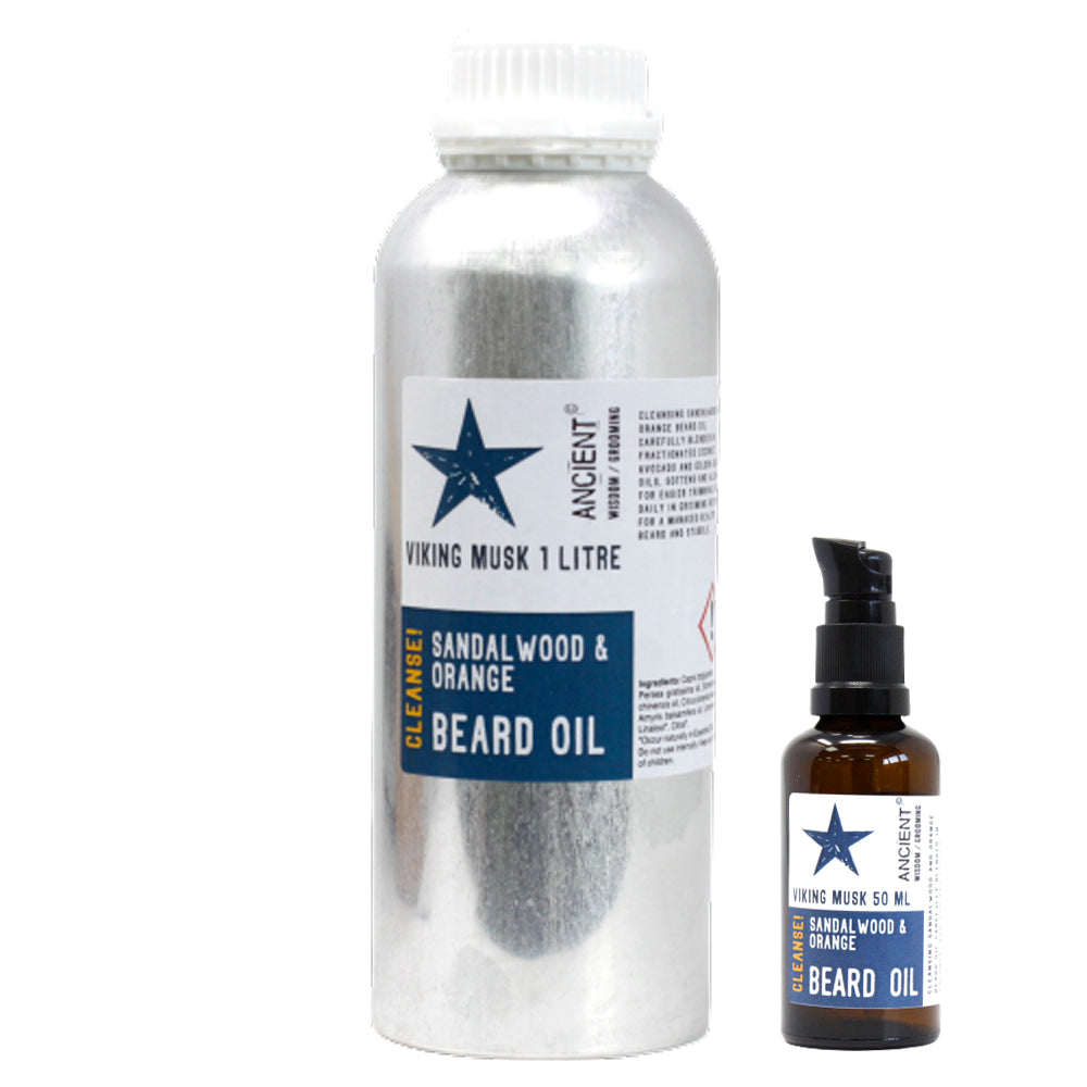 Óleo para barba de 1 litro - Viking Musk -Cleanse!