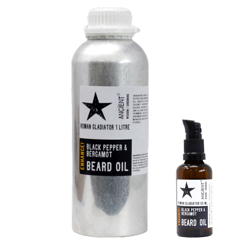 Óleo para barba de 1 litro - Gladiador romano - Melhore!