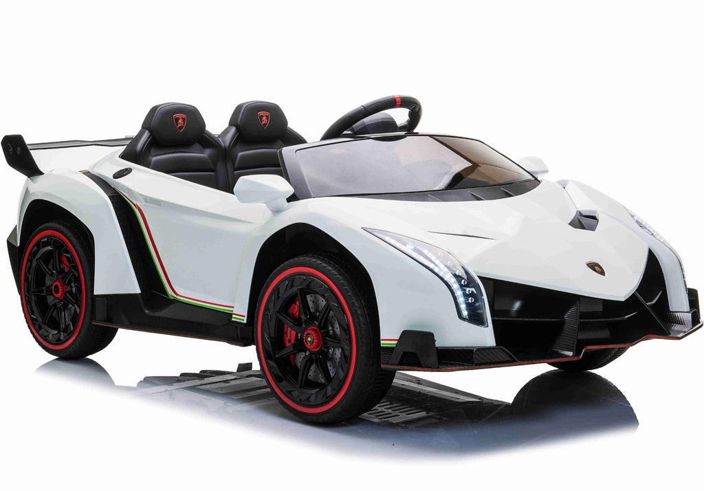 Lamborghini Veneno, 2-persoons elektrische kinderauto met 4 motoren en meer.