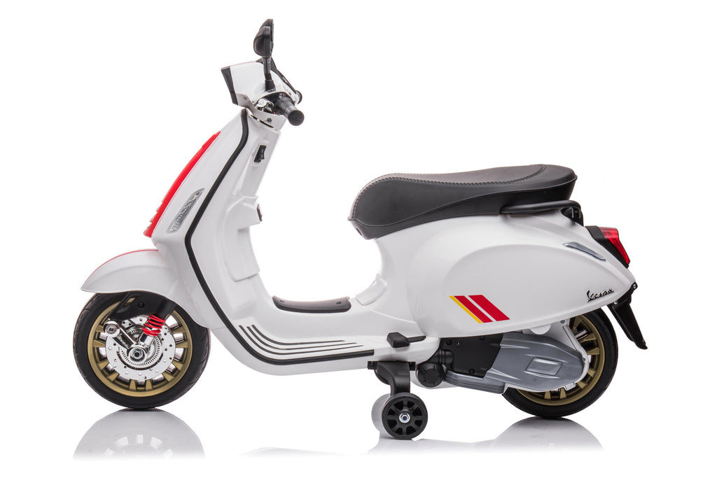 Vespa Sprint, 12 volt elektrische scooter met muziek en meer!
