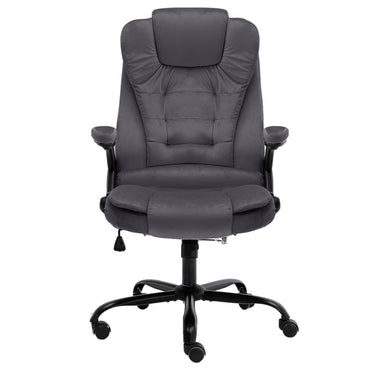 vidaXL Cadeira de escritório veludo cinzento-escuro