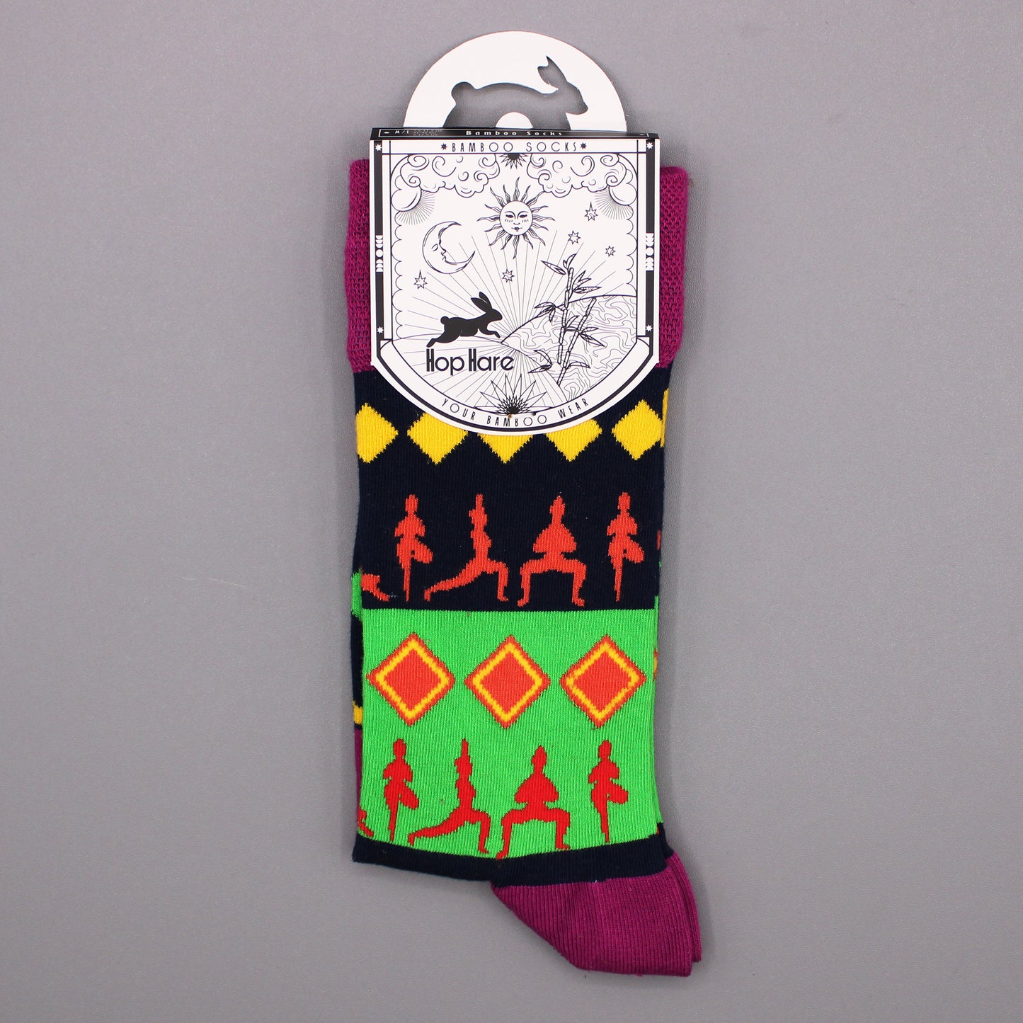 Hop Hare Bamboo Socks (41-46) - Yoga Poses
