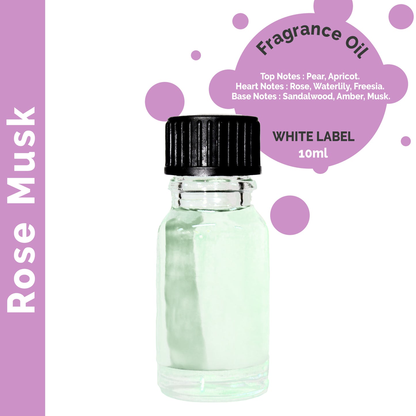 10 ml Rose Musk Fragrance Oil - UNLABELLED