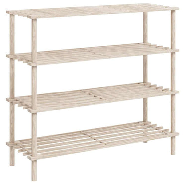 vidaXL Sapateiras com 3 prateleiras 2 pcs madeira de abeto maciça