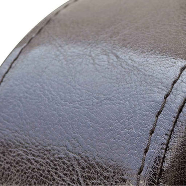 vidaXL Poltrona em couro artificial castanho