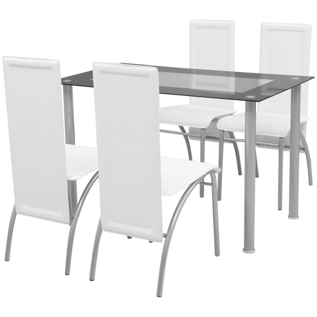 vidaXL Conjunto de jantar 5 pcs branco
