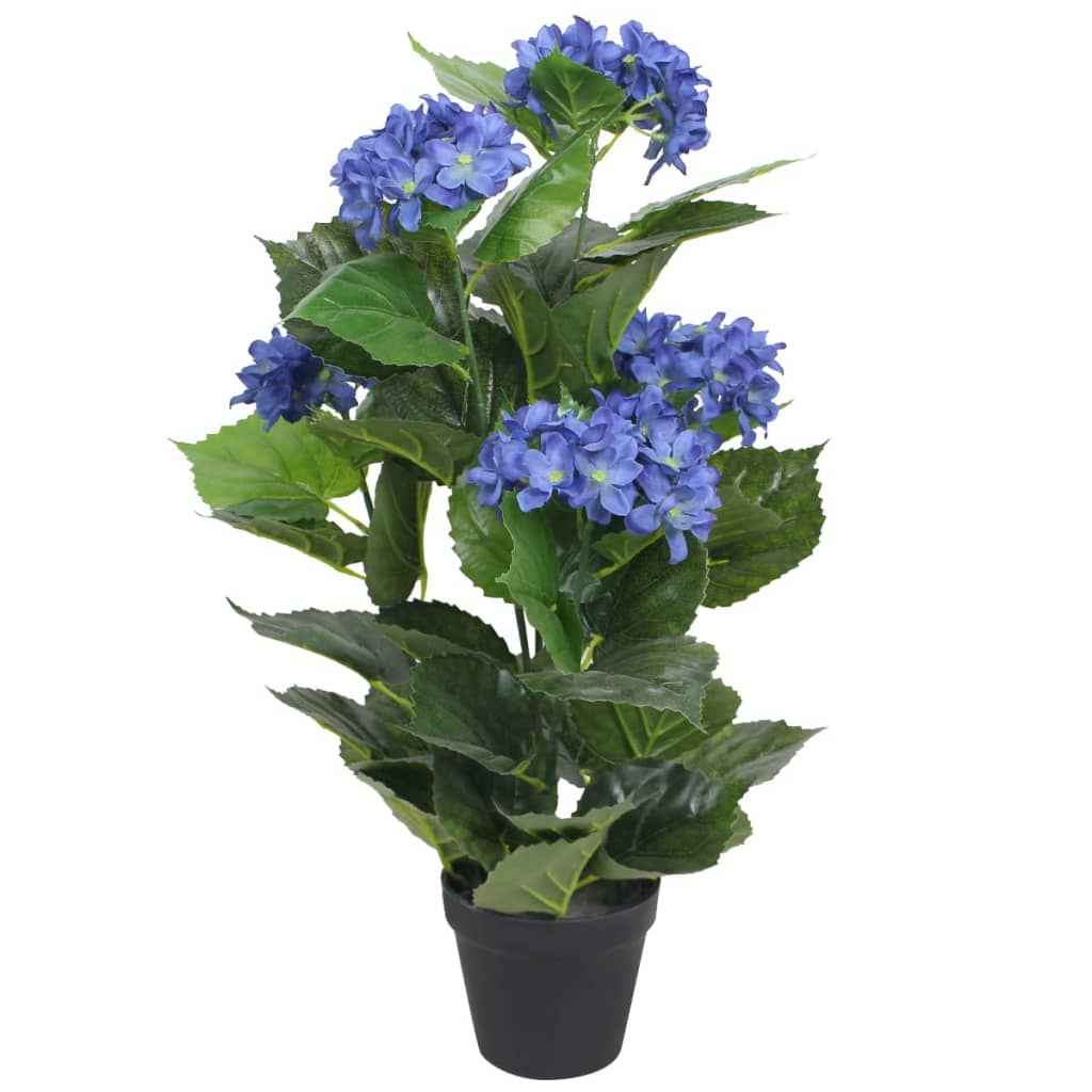 vidaXL Planta hortênsia artificial com vaso 60 cm vermelha