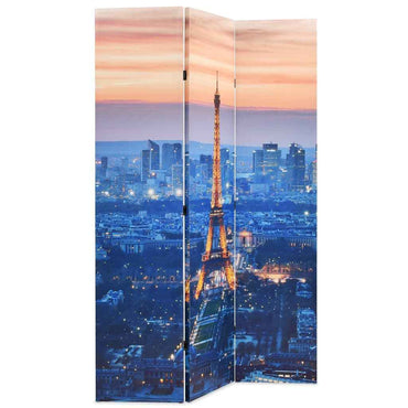 vidaXL Biombo dobrável Paris à noite 120x170 cm