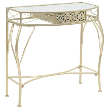 vidaXL Mesa de apoio estilo francês 82x39x76 cm metal branco