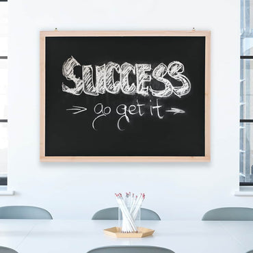 vidaXL Quadro negro de parede em madeira de cedro 60x80cm