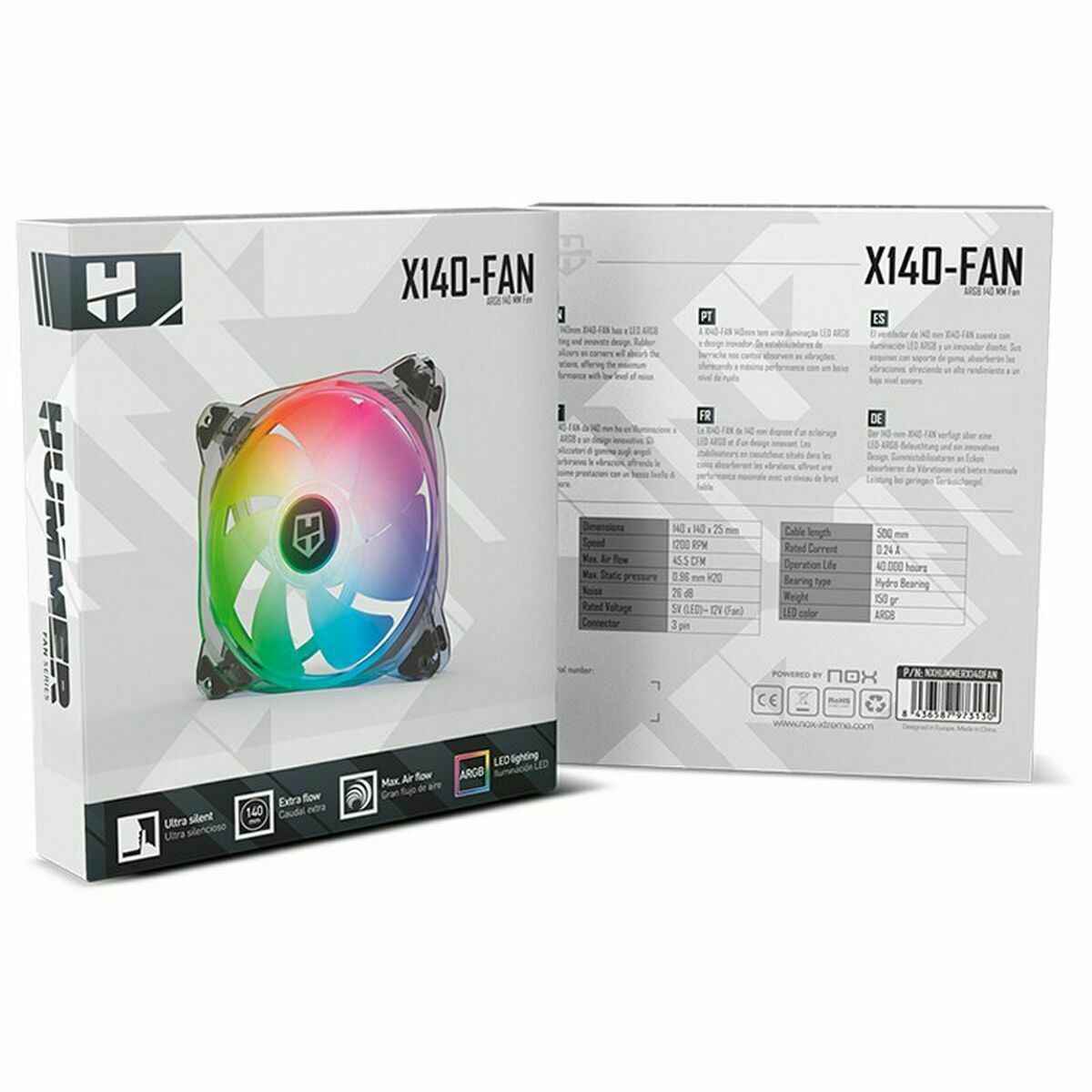 Ventilador de Caixa Nox-Xtreme X140-FAN
