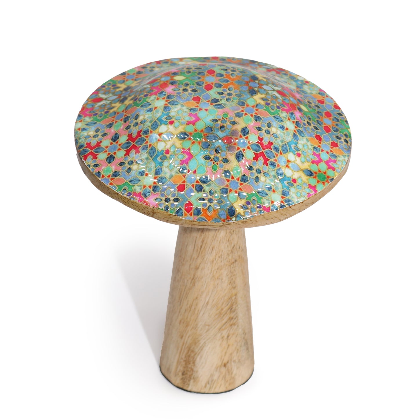 Med Mushroom - 15cm - Mediterranean Tile Pattern