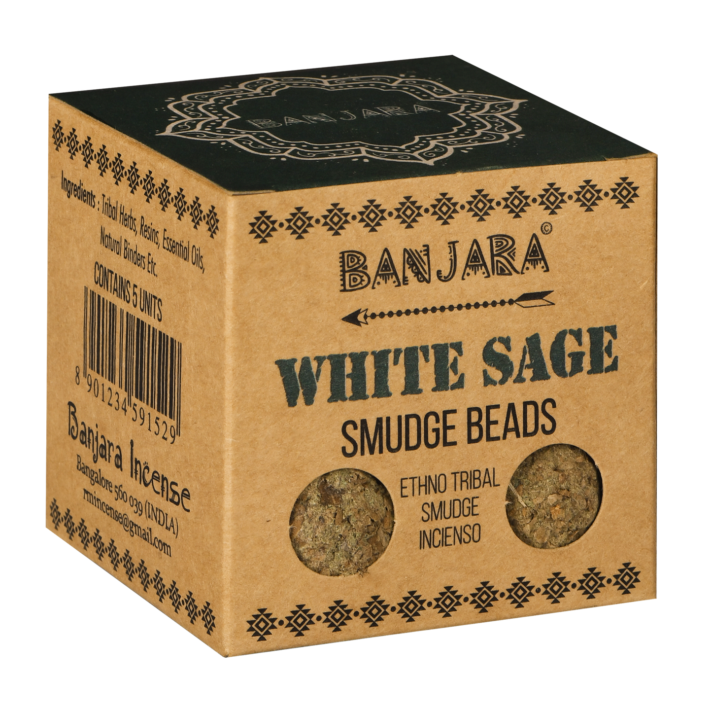Banjara Smudge Beads - White Sage