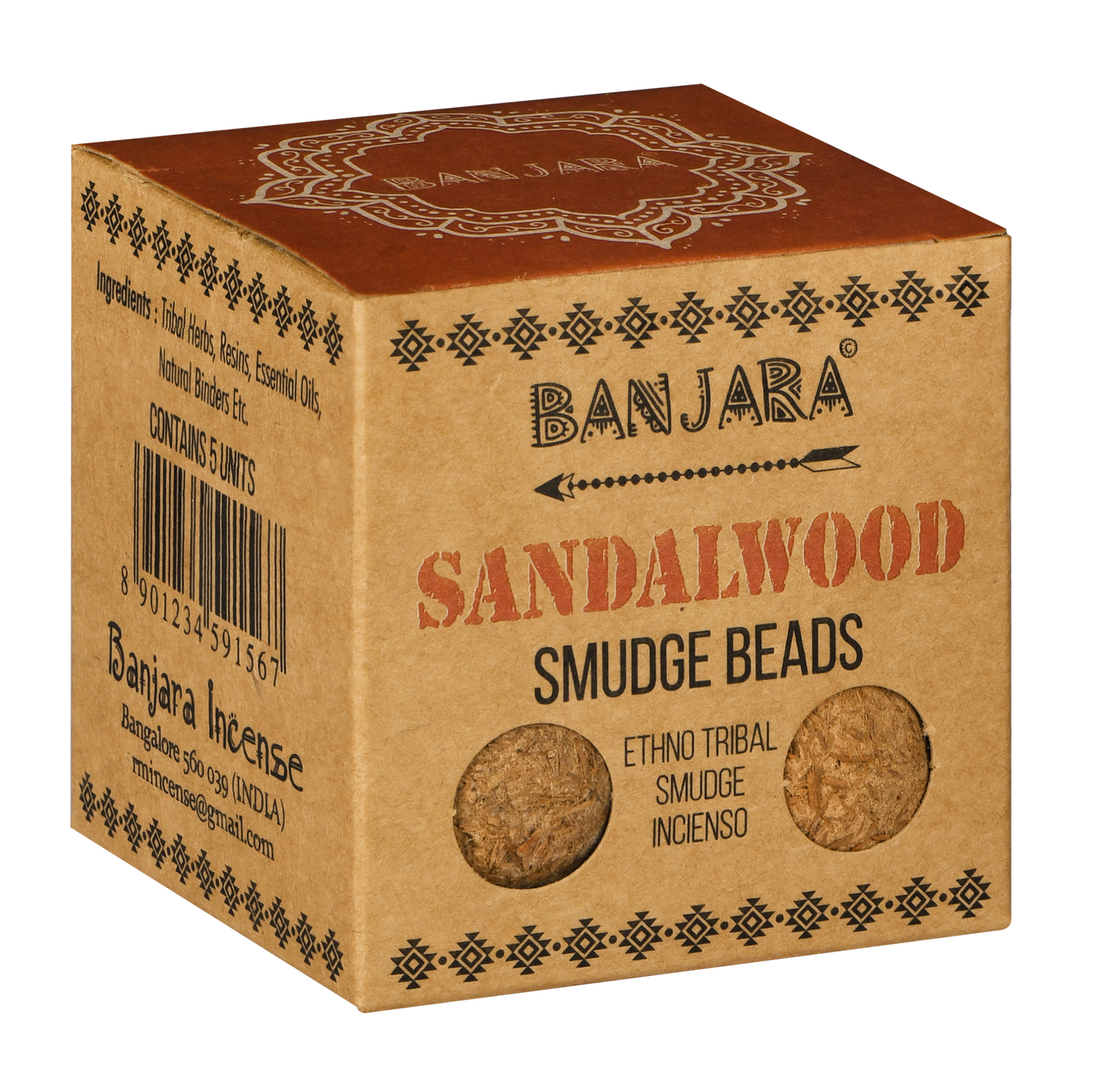 Banjara Smudge Beads - Sandalwood