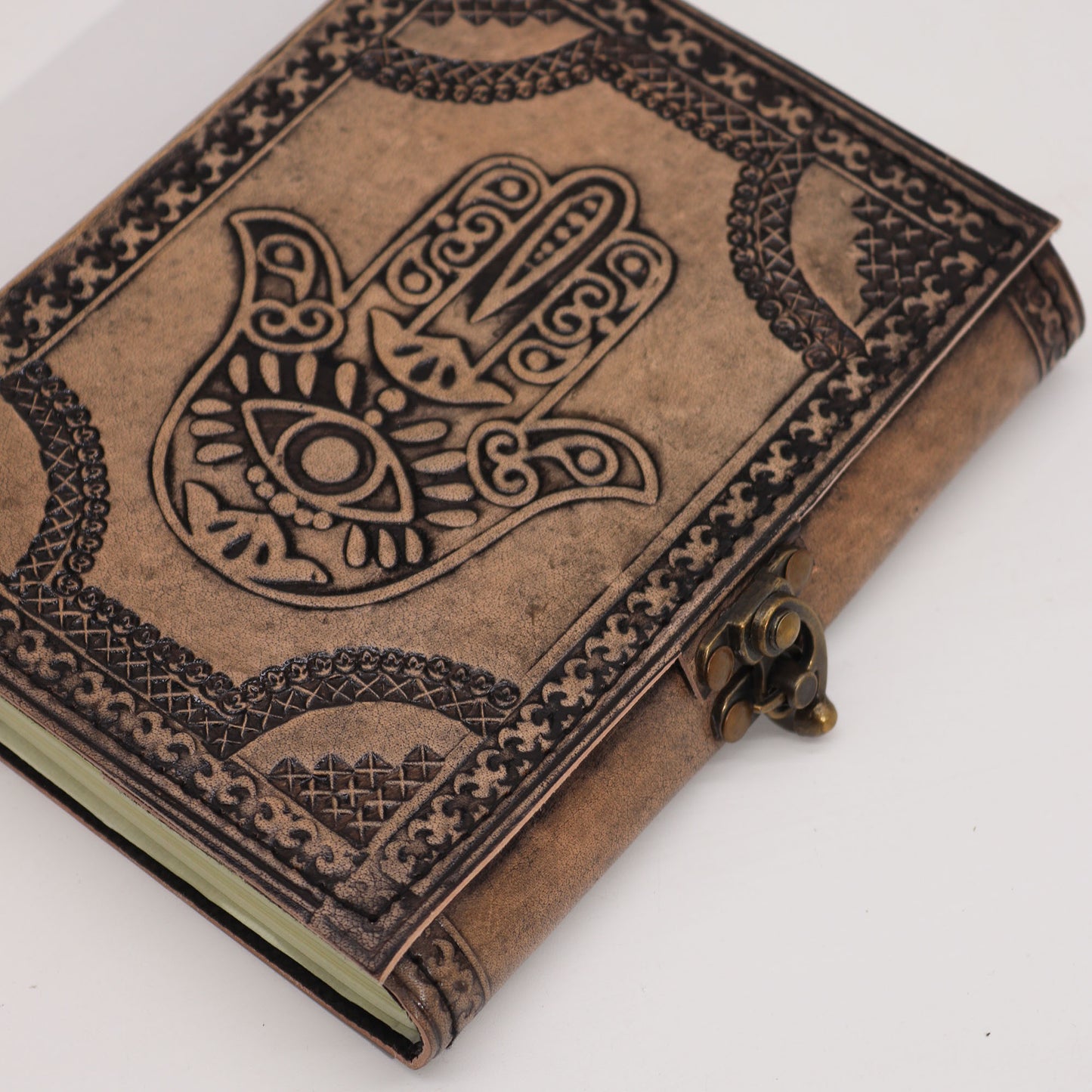 Hamsa - Esoteric Notebook - Antique Grey - 200 pages Stich Edge- 17.5x12.5x3cm
