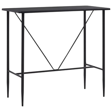 vidaXL 5 pcs conjunto de bar plástico preto
