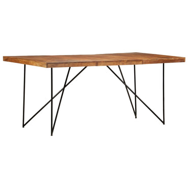 vidaXL Mesa de jantar 180x90x76 cm madeira de mangueira maciça