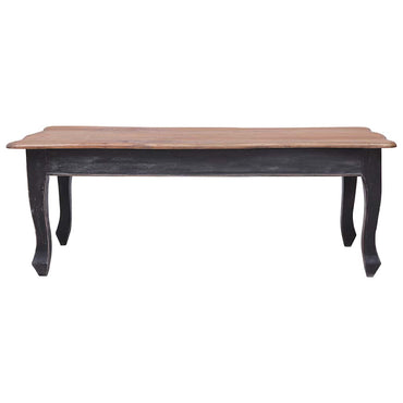 vidaXL Mesa de centro 120x60x45 cm madeira de mogno maciça preto