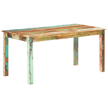 vidaXL Mesa de jantar 140x70x76 cm madeira recuperada maciça