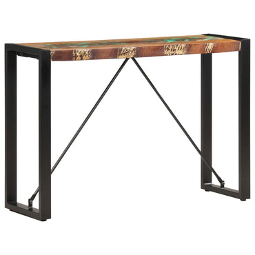vidaXL Mesa consola 110x35x76 cm madeira de mangueira maciça