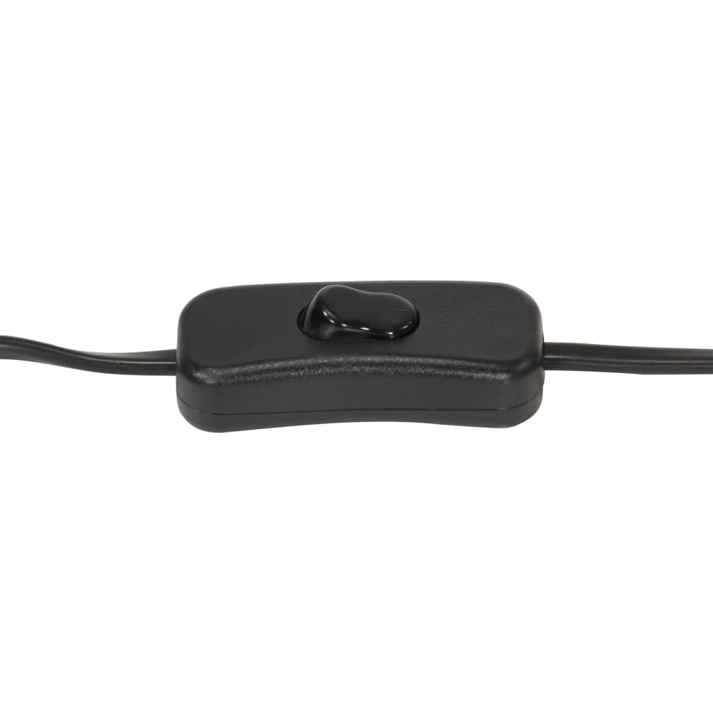 vidaXL Candeeiro de chão tripé 69 cm madeira mangueira maciça preto