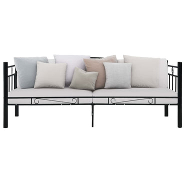 vidaXL Estrutura sofá-cama 90x200 cm metal preto