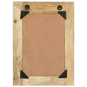 vidaXL Espelho pintado à mão 40x55 cm madeira de mangueira maciça