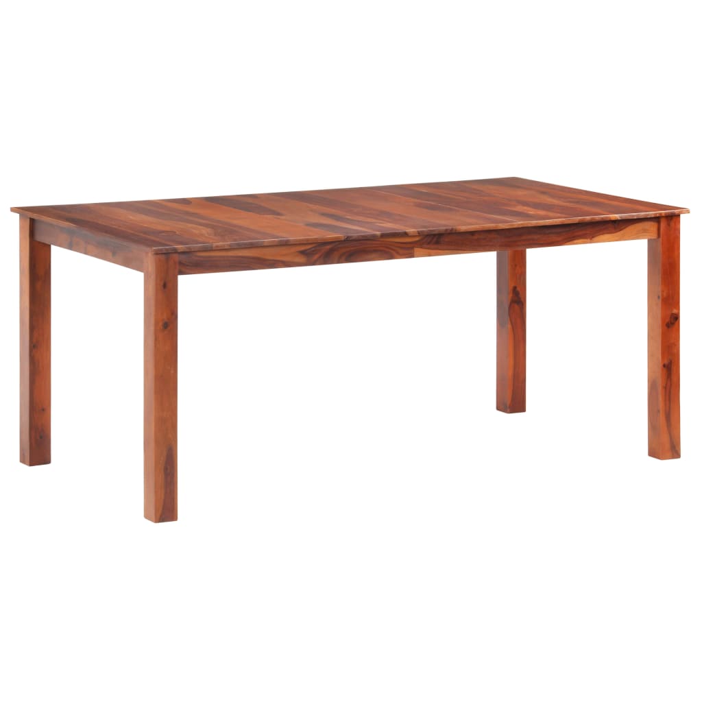 vidaXL Mesa de jantar 120x60x76 cm madeira maciça de acácia