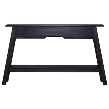 vidaXL Mesa consola 120x30x75 cm madeira de mogno maciça preto