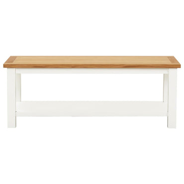 vidaXL Mesa de centro 110x55x40 cm madeira de carvalho maciça