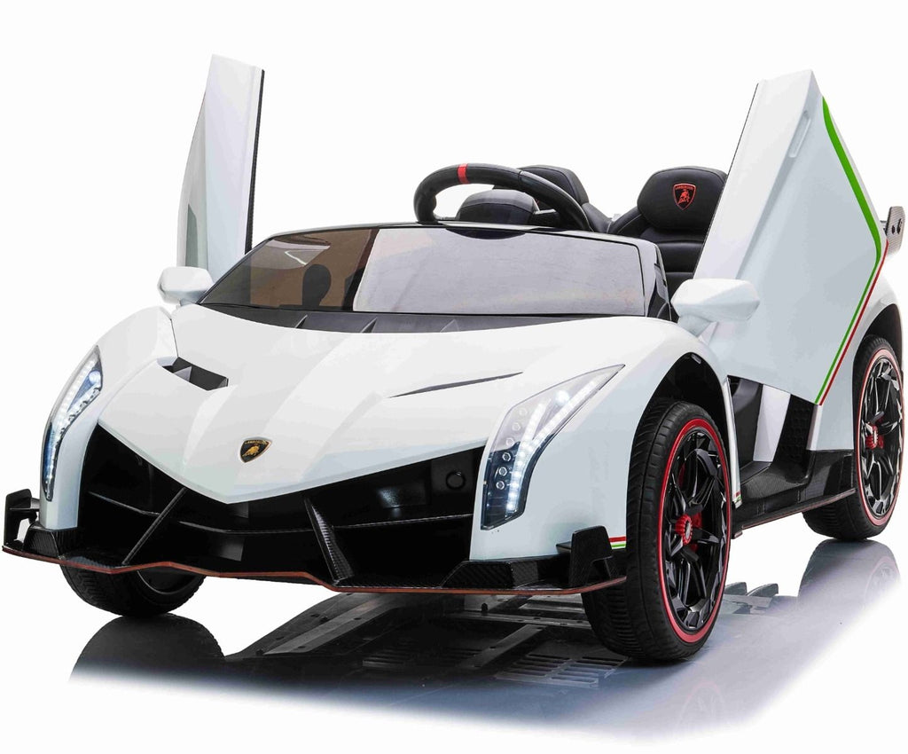 Lamborghini Veneno, 2-persoons elektrische kinderauto met 4 motoren en meer.