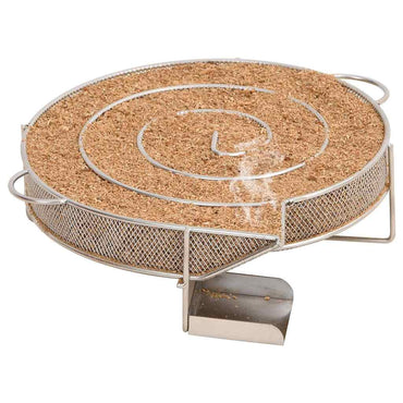 vidaXL Gerador de fumo frio redondo 19,5 cm aço inoxidável