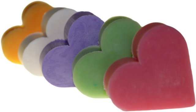 Heart Guest Soaps - Raspberry