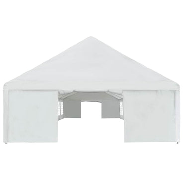 vidaXL Tenda para festas PE 6x16 m branco