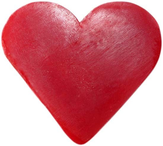 Heart Guest Soaps - Raspberry