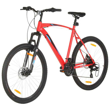vidaXL Bicicleta de montanha 21 velocidades roda 29" 53 cm vermelho