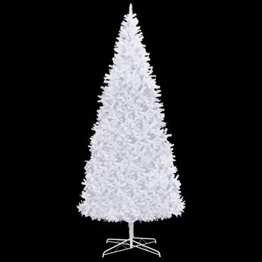 vidaXL Árvore de Natal artificial pré-iluminada 400 cm branco