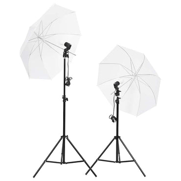 vidaXL Kit de estúdio fotográfico com conjunto de iluminação e fundo