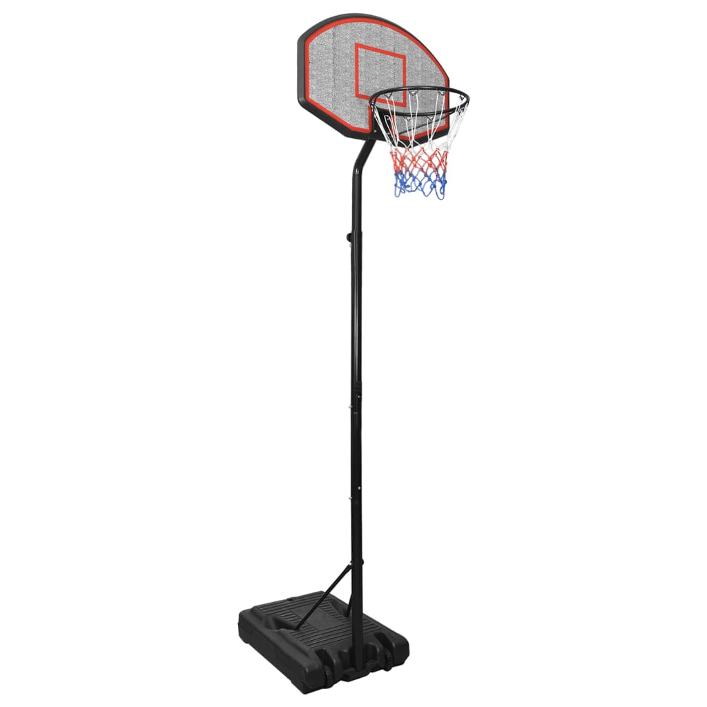 vidaXL Tabela de basquetebol 282-352 cm polietileno branco