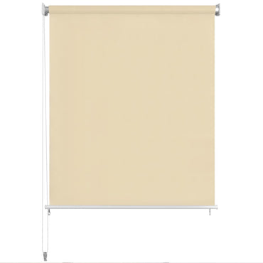 vidaXL Estore de rolo para exterior PEAD 80x230 cm cor creme