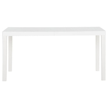 vidaXL Mesa de jardim 150x90x72 cm PP branco