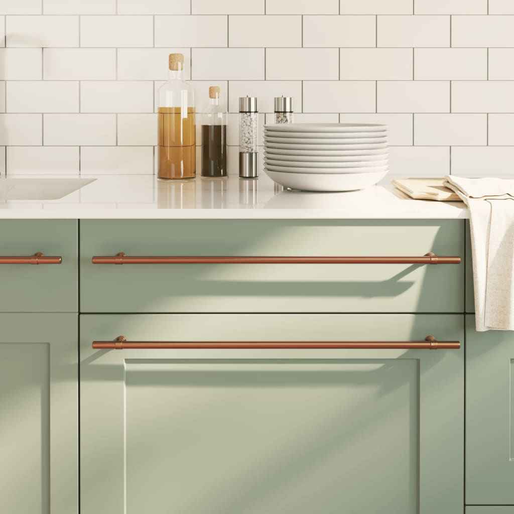 vidaXL Puxadores para móveis 10 pcs 96 mm aço inoxidável prateado