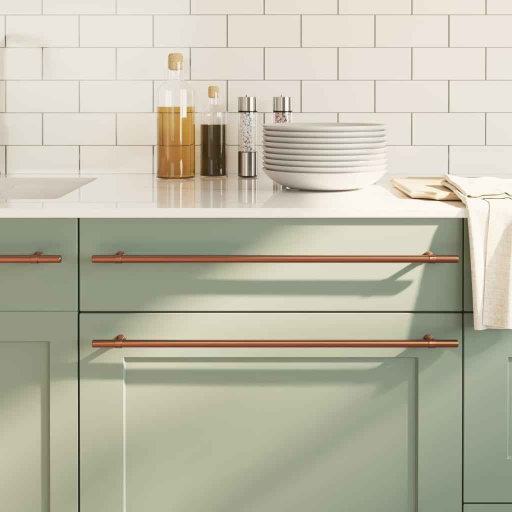 vidaXL Puxadores para móveis 10 pcs 96 mm aço inoxidável prateado